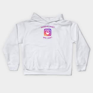 social media suck ! Kids Hoodie